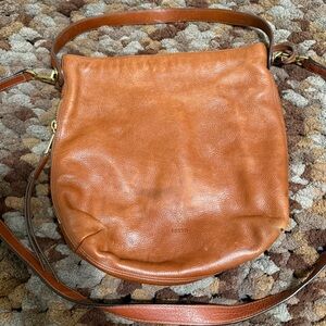 Fossil Brown Leather Shoulder Bag
